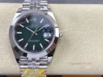 AR Factory Rolex Datejust Green Ombre Dial 41mm Dandong 3235 Movement Smooth Bezel Jubilee Band Watch